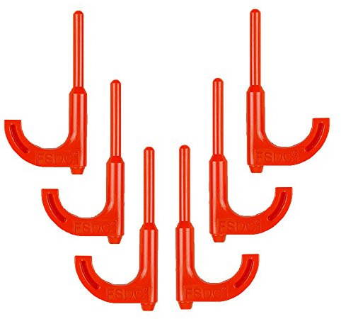 FSDC (Firearm Safety Devices) - FSDC-550RRCF Gewehrkammer-Sicherheitsfahne 6er-Pack - strapazierfähiges, langlebiges HDPE - Für Gewehre mit 0,22 und größerem Kaliber