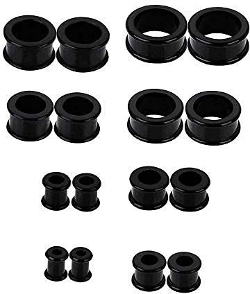 Liuxn 16 Pièces Tunnels de Chair Tunnels d'oreille en Silicone Tunnels Plugs