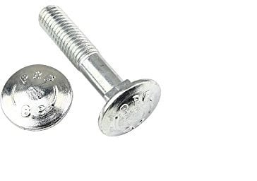25 Stk Flachrundschraube DIN 603 M6 x 35 - Stahl 8.8 verzinkt