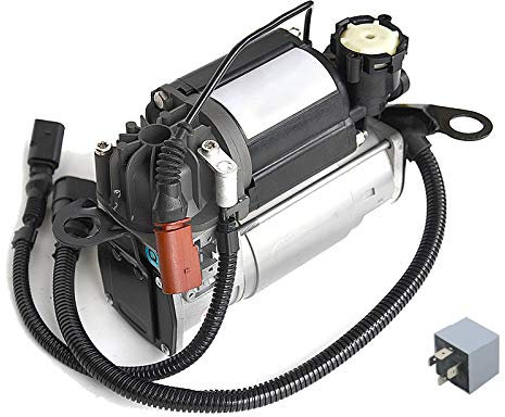 NSGMXT Bomba de compresor de suspensión neumática con relé compatible con A8 S8 Quattr0 5.2l, 6.0l 4E0 616 007 C 4E0 616 005 E 4E0 616 005 G 4E0 616 007 A 4E0 616 007 E 4154033090