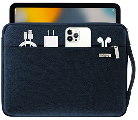 Voova Laptop Hülle 11.6-12.9 13 13.3 Zoll Laptoptasche Ipad Tasche, Laptophülle Tablet Tasche für Ipad Pro 12.9 MacBook Air M1 2020, MacBook Pro 13-in. 13.6 MacBook Air M2 2022, Blau