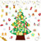 Sunshine smile Filz Weihnachtsbaum,Künstlicher Weihnachtsbaum,Filz Weihnachtsbaum Set,DIY Filz Weihnachtsbaum für Kinder,Felt Christmas Tree,DIY Weihnachtsbaum Dekoration Hängend,DIY Weihnachtsbaum