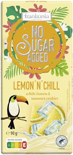frankonia CHOCOLAT Limited Summer Edition Lemon ´n´Chill - Weiße Lemon & Cookies Schokolade, 90 g
