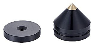 JTRHD Turntable Feet Pad Speaker Stand Spike Feet Base Pad Shockproof Feet Mat Turntable Isolation for CD Audio, Subwoofer (Color : Black, Size : One size)