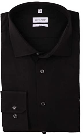 Seidensticker Herren Business Hemd Slim 1/1 Extra lang Kentkragen Bügelleicht 100% Baumwolle