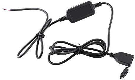 Motorcycle USB Charger,12V 24V to 5V USB Charging Cable Motorbike USB Charger Waterproof USB Power Supply Port Socket Charger For Motorcycle Smart Phone GPS