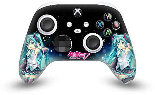 Head Case Designs Offizielle Hatsune Miku Nachthimmel Grafiken Vinyl Haut Gaming Aufkleber Abziehbild Abdeckung kompatibel mit Xbox Series X/S Controller