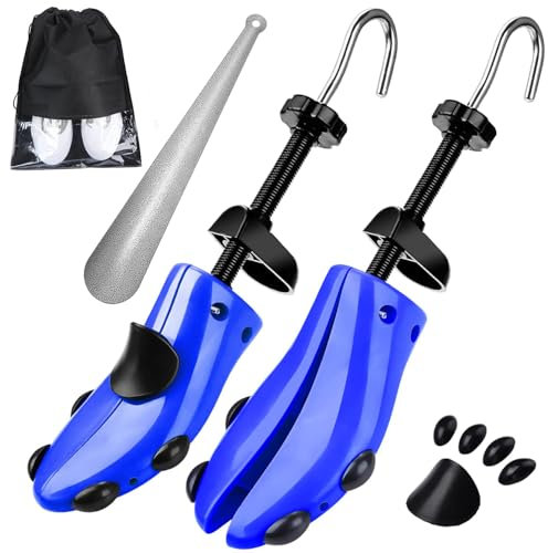 eachway Schuhspanner Schuhspanner Schuhbäume, verstellbare Länge und Breite für Damen und Herren (M (für M US6.5-10; Wm's US10-13.5) Blau)