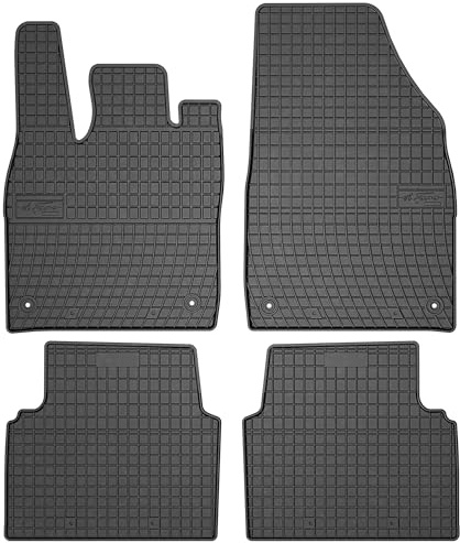 SMK Gummimatten auto fußmatten Satz passend für Volkswagen ID.3 ab 2019 Erleben Sie einen neuen Standard des Reisens mit rutschfesten auto fussmatten - Mehrjahres- auto teppiche für alle Straßenverhäl