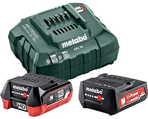 METABO SAS Pack énergie 12v sans fil metabo 1x4,0ah + 1x2,0ah + chargeur - 685302000
