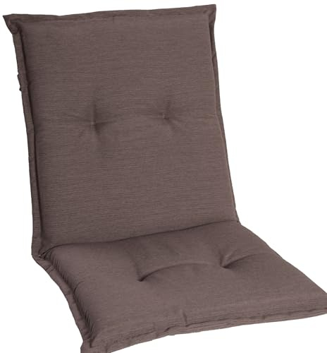 gardisun Gartenstuhlauflagen Niedriglehner I Extra Dicke Sitzauflagen I Made in Europe I Stuhlauflagen für Niederlehner Gartenstuhl I Auflagen mit extra hohem Komfort I 3er Set I Taupe