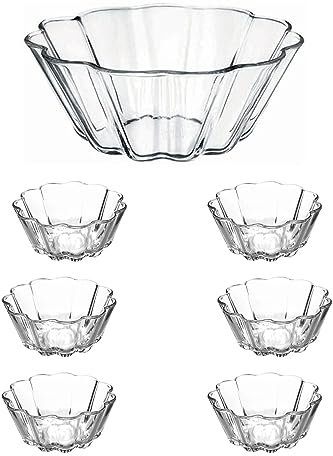 Lot De 6 Bols En Verre 140 Ml - Dessert, Collation, Coupes À Dessert, Coupelle, Coupe Glace, Verrine, Petit Tiramisu, Apéritif, Ramequin - 100% Sans Plomb