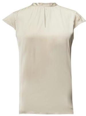 Comma Satinbluse Kurzarm