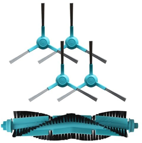 UTTASU 5 Piezas Kit Recambio para para Cecotec para Conga 3290, 3490 Elite, 4090, 4690, 5090, 5490, 6090 y 7090 IA, 4 Cepillos Laterales y 1 Cepillo Principal