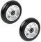 Granvoo 2 Stück Stunt Scooter Rollen 100 x 24mm, Scooter Ersatzräder Räder, Stunt Scooter Reifen, Roller Reifen, für Apollo/Cox/Fuzion Roller Scooter Stuntscooter (Silber-Schwarz)