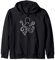 Octopus Outline Octopus Lover Ocean Animal Felpa con Cappuccio
