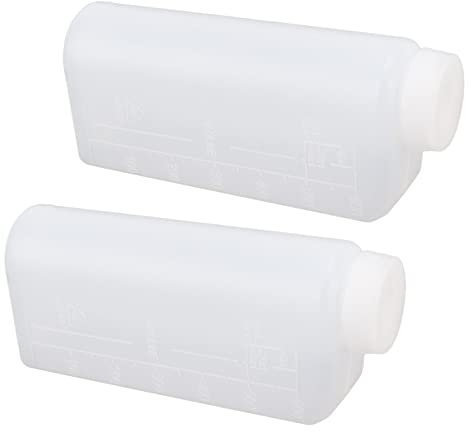 2 piezas 600 ml 2 veces aceite motor combustible mezcla botella tanque mezcla botella contenedor para motosierras