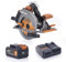 Evolution Power Tools R185CCS-Li Kreissäge Cordless Brushless 18v Li-Ion Inklusive TCT Multi-Material-Blatt, schneidet Holz, Metall, Kunststoff & mehr, inklusive Führung, inkl. Akku & Ladegerät, 185mm