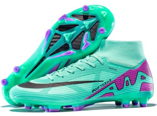 Kmrlofiy Botas de Fútbol Hombre Zapatillas De Fútbol Profesionales Spike Aire Libre Zapatos de Fútbol Atletismo Training Calzado de Fútbol Hombre Niños (KBA-K26, 39EU)