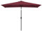 Primal Internet GmbH Premium Sonnenschirm 300 cm rechteckig mit Kurbel | Sonnenschirm mit Ständer & Fuß aus Metall in Rot oder Schwarz (Rot)