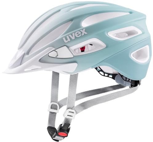 uvex True cc - Leichter Allround-Helm für Damen - individuelle Größenanpassung - erweiterbar mit LED-Licht - Papyrus-Peacock matt - 55-58 cm
