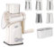 Rotary Cheese Grater,CEIEVER Vegetable Slicer with 5 Replaceable Stainless Steel Drum Blades Rotary Round Drum Grater Chopper for Cheese,Cucumber,Carrot,etc