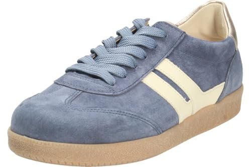 Gabor Damen Low-Top Sneaker, Frauen Halbschuhe,Best Fitting,Laufschuhe,schnürschuhe,schnürer,Ugly Sneaker,Jeans/Panna/Puder,43 EU / 9 UK