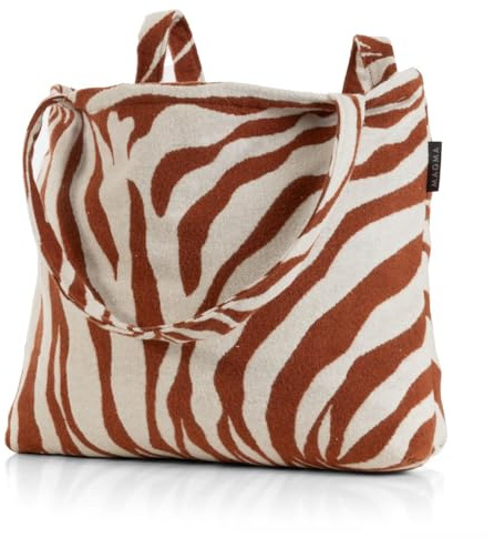 MAGMA Umhängetasche Tasche | CEBRA | LBH ca. 48x12x36 cm Schultertasche | Shopper für Einkauf und Alltag I aus 59% Baumwolle, 41% Polyester