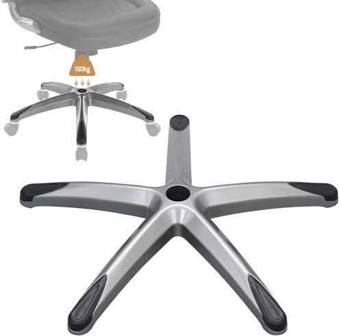 WOLTU Base della Sedia da Ufficio di Ricambio, Fondo della Sedia da Scrivania Largo φ700mm, Base a 5 Stelle, Riparazione Girevole Sedia da Gioco/Sedia da Ufficio