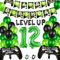 Videospiel 12. Geburtstag Dekorationen, 12. Jahr Jungen Videospiel Grün Luftballon Geburstag Deko mit Banner, 12. Gamer Geburtstag Dekoration Zubehör Set, für Kinder Videospiel Thema Party Zubehör
