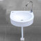 Generisch Petit lavabo mural en plastique pour salle de bain caravane camping-car 40 x 28 x 14 cm blanc robinet inclus