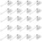 BASI | 20er Set Fenstergriff abschließbar | Gleichschließend | Farbe Weiß | Aluminium | Kindersicherung | Stiftlänge 35 mm | Griff für Fenster Terassentür | 20 Stück | 40 Schlüssel