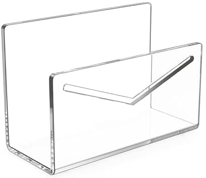 Asyduey Mailablage Mail-Organizer Acryl-Postsortierset Zur Aufbewahrung Von Post auf Dem Schreibtisch Briefumschlag-Halter Brief-Organizer-Set für Büro und Schule