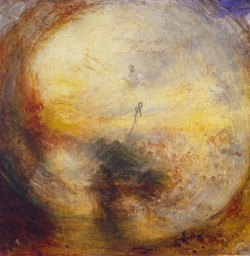 SERENDIPITP Dekorative Leinwand Malerei Licht und Farbe Goethes Theorie am Morgen nach der Sintflut Moses schreibt das Buch Genesis von Mallord William Turner für Heimdekoration 60x90cm