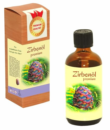 Premium-Zirbenöl - naturreines, ätherisches Zirbelkiefernöl aus Österreich, als Duftöl, für Raumduft-Diffuser, zur aromatischen Anwendung; (120 ml)