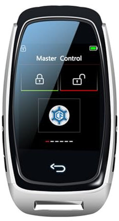 XIAOYUAN89 Fernbedienung mit One-Button-Start für Mazda 121 II (DB) 1990 1991 1992 93 94 95 96, Touchscreen Smart Key Auto Zubehör,Silver