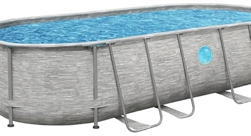 Set de Piscina Elevada Power Steel Swim Vista Series Ovalada de 549x274x122 cm