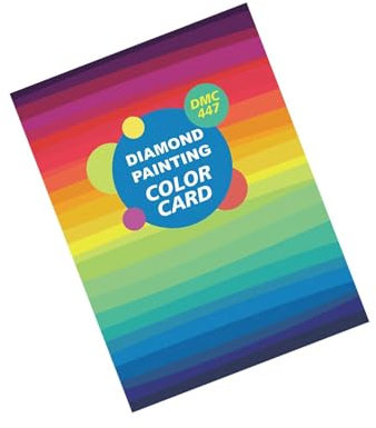LIXSAZSE DMC Diamonds Farbkarten Diagrammbroschüre, breite Anwendung, Farbreferenz für DIY Projekte, Farbkarten Diagrammbroschüren, Papier