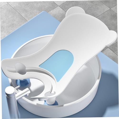 Baño de lavabo del bebé, cuenca portátil de lavado a tope para bebés, herramienta de lavado de soporte de glúteos para la bañera de mostrador diariamente