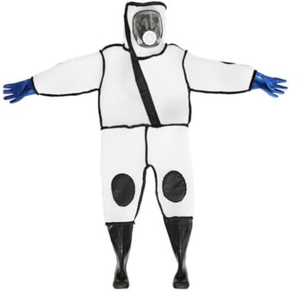 PETSOLA Tuta da Apicoltore con Visiera Confortevole Tuta Protettiva da Apicoltore Elastica Abbigliamento per Rimozione Alveari, 180-185