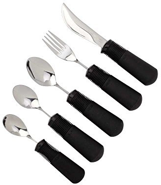 Behrend Gabel Good Grips links/rechts biegbar, Löffel Besteck Messer, rutschfest, 1 St.