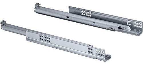 Gedotec Schubladenschiene Vollauszug 520 mm mit Blumotion Dämpfung | Blum Tandem 560H5200B | Tragkraft: 30 kg | Soft-Close Schubladen-Auszug inkl. Kupplungen | 1 Paar - Auszüge für Holz-Schubkästen