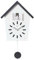 Cuco Clock Kuckucksuhr BAUERNHAUS 28,3 × 22,8 × 10,4cm, Pendeluhr Wanduhr, Moderne Schwarzwalduhr, Pendeluhr mit Nachtruhefunktion, Vogelgezwitscher, Vogelstimme