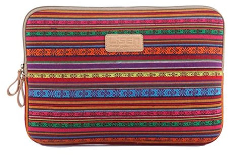 Bohême Housse pour Ordinateur Sac de sacoche Portable Protection pour Laptop Ultrabook Netbook 7 rouge Gold