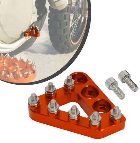 Motorrad Bremspedal,Motorrad Billet Hinten Bremspedal Schrittspitze Ersatz - 125 250 300 350 450 530 690 950 990 SX EXC XCF SXF XC XCW EXCF EXCW EXCF SMR - Orange