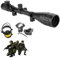 HENGMEI Zielfernrohr Gewehrzielfernrohre mit Montage Rote und grüne Punkt Visier Luftgewehr Rifle Scopefür Jagd und Sport (6-24x50AOEG-11mm Montagen)