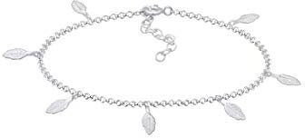 Elli Armband Damen Erbskette Feder BettelBoho Look in 925 Sterling Silber