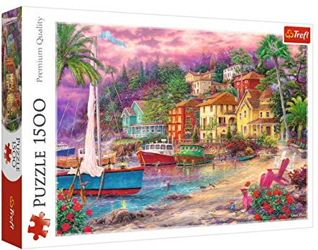 Trefl, Puzzle, An goldenen Ufern, 1500 Teile, Premium Quality, für Erwachsene und Kinder ab 12 Jahren
