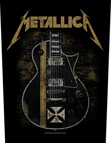 for-collectors-only Metallica Rückenaufnäher Hetfield Guitar Backpatch XL Aufnäher Back Patch