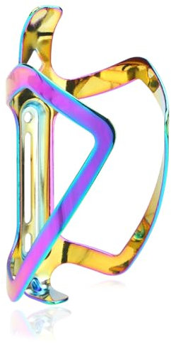ThinkTop Bike Water Bottle Cage, Aluminum Alloy Lightweight and Strong Bicycle Water Bottle Holder Adjustable for Road Mountain Bikes Cycling